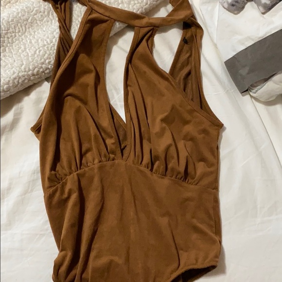 Princess Polly Velvet Brown Bodysuit - Picture 2 of 3